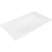 Wiesbaden Bajo Meubelwastafel 80x46cm - Keramiek - 1 Kraangat - Mat Wit - 8721214113974 - Rechthoekig - Wastafels, Meubelwastafels