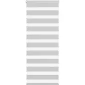 vidaXL Zebra rolgordijn 60x100 cm stofbreedte 55,9 cm lichtgrijs