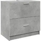 vidaXL Wastafelonderkast, betonkleur, 59x37x59 cm, houtvezel