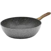 Karl Krueger Gesmede jumbo boerenpan, extra hoge rand - Ø 24 x 6,5 cm, Pan + steelpan, Grijs