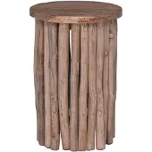 vidaXL - Kruk - Naturel - 30 - x - 30 - x - 45 - cm - Massief - Teakhout