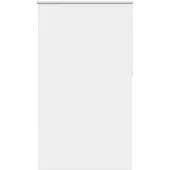 vidaXL Rolgordijn verduisterend 135x230 cm stofbreedte 131,6 cm wit