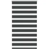 vidaXL Zebra rolgordijn 85x100 cm stofbreedte 80,9 cm zwart