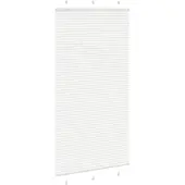 vidaXL Plissé rolgordijn 105x200 cm stofbreedte 104,4cm polyester wit