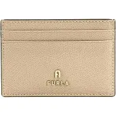 Furla Leren Kaarthouder Camelia Card Case Ballerina i Beige