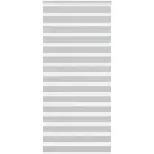 vidaXL Zebra rolgordijn 105x200 cm stofbreedte 100,9 cm lichtgrijs