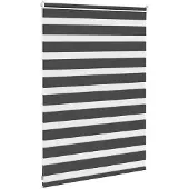 vidaXL Zebra rolgordijn 100x100 cm stofbreedte 95,9 cm zwart