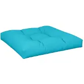 vidaXL Palletkussen 70x70x12 cm stof turquoise