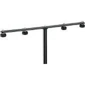 K&M Pinces et accessoires divers 23600-300-55 BARRE DE COUPLAGE NOIRE POUR MICROPHONES