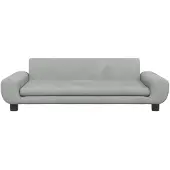 vidaXL Hondenmand 100x54x33 cm fluweel lichtgrijs
