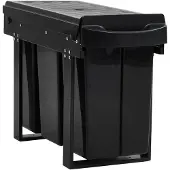 vidaXL Poubelle amovible de cuisine fermeture en douceur 36 L51180
