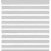 vidaXL Zebra rolgordijn 140x150 cm stofbreedte 135,9 cm lichtgrijs