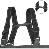 vidaXL Waadpak met laarzen en riem maat 44 zwart