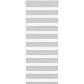 vidaXL Zebra rolgordijn 65x150 cm stofbreedte 60,9 cm lichtgrijs