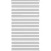 vidaXL Dubbele rolgordijn, lichtgrijs, 135x230 cm, stofbreedte 130,9 cm, polyester