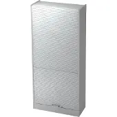 Hjh OFFICE PRO SIGNA R90 CE - Grijs/Zilver Roldeurkast Hoogte van de map | 5 OH Chrome metaal handgreep