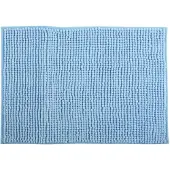 MSV Badkamerkleed/badmat voor op de vloer - lichtblauw - 40 x 60 cm - Microvezel - Badmatjes