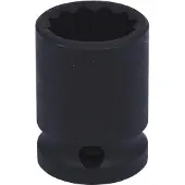 Ks Tools 1/2" doornut met 12 kanten, kort model