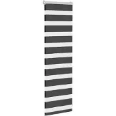 vidaXL Dubbele rolgordijn, zwart, 40x100 cm, stofbreedte 35,9 cm, polyester