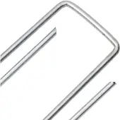 vidaXL Grondharingen 25 st U-vormig 15x3,5 cm gegalvaniseerd staal