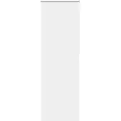 vidaXL Rolgordijn verduisterend 65x210cm stofbreedte 60,7 cm wit