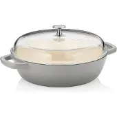 kela Stoofpan Calido Met Deksel Grijs 28 cm