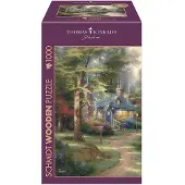 Schmidt - Legpuzzel - Houten puzzel - Dorp aan het meer - Thomas Kinkade - 1000 stukjes - Volwassenen - vanaf 12 jaar