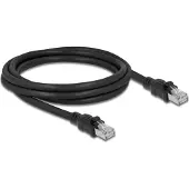 DeLOCK 80114 RJ45 Netwerkkabel, patchkabel CAT 6A F/UTP 2.00 m Zwart Afgeschermd 1 stuk(s)