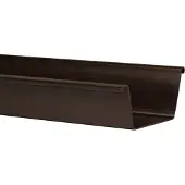 Martens Bakgoot 125mm - Pvc - Bruin - 4m