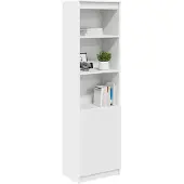vidaXL Highboard 50x35x180 cm spaanplaat wit