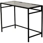 Skye Decor , Netwerkwerkblad / 100x45cm M100F, Bureau, Zwart, 100% gehard glas, 100 x 45 x 75 cm