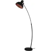 Eglo Vloerlamp E27 | Jaafra | Zwart/Koper