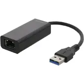 Deltaco USB3-GIGA5 USB 3.1 naar Gigabit Ethernet Adapter - RJ45 - Tot 1000 Mbit - Zwart