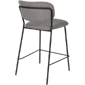 Housecraft living Set van 2 barkrukken Alice | polyester grijs 48x89x54 cm barkrukken | NADUVI