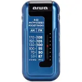 Aiwa R-22BL, Persoonlijk apparaat, Analoog, AM, FM, Analoog, 3,5 mm, Blauw