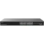 Grandstream Networks GWN7812P, 16-poorts PoE Layer 3 managed netwerkschakelaar