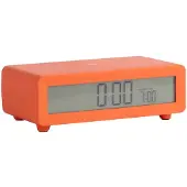 Karlsson Berlin LCD Wekker | 8x4.5x7cm | Bright oranje
