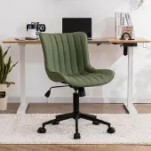 Merkloos Ergonomische bureaustoel van Polyurethanleer, geschikt tot 150 kg