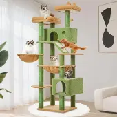 Merkloos Grote kattenboom met meerdere zitplaatsen en krabpalen