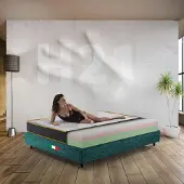 Merkloos Schuimrubbermatras 160 x 190 cm met orthopedische ondersteuning