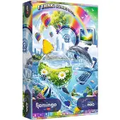Trefl Puzzel: Flamingo - Internet Chaos Y2K 600 stukjes (DLC)