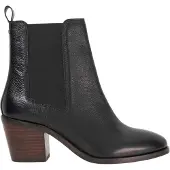 Dune London Dames/Dames Pasil Leren Blokhak Laarzen (Zwart)