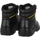 Dunlop Unisex Dakota-veiligheidslaarzen van leer voor volwassenen (Zwart)