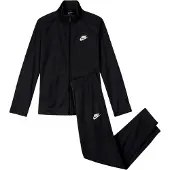Nike Kinder Swoosh Polyester Trainingspak (Zwart/Wit)