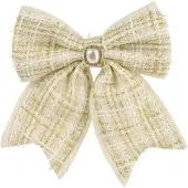 Décoris Kerstrik | | 18 x 21 cm (Beige, Geruit)