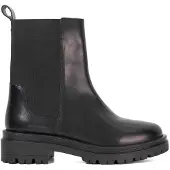 HDI Dune Dames/Dames Leren Chelsea Laarzen met Chunky Zool (Zwart)