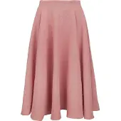 Banned Retro - Rockabilly Midirok - Cary Texture Skirt - XS tot S - voor Vrouwen - lichtroze - Maat S