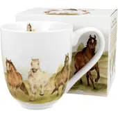 Duo Jumbo Mok 1000 ml - Paarden in Galop Porselein