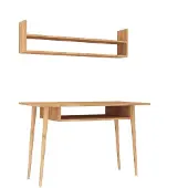 Skye Decor , bureau, eikenhout, 100% melaminecoating, 120 x 60 x 74 cm