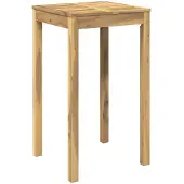 Syfax Tuinmeubel-tafel, wit, 60 x 60,5 x 105 cm, massief acaciahout